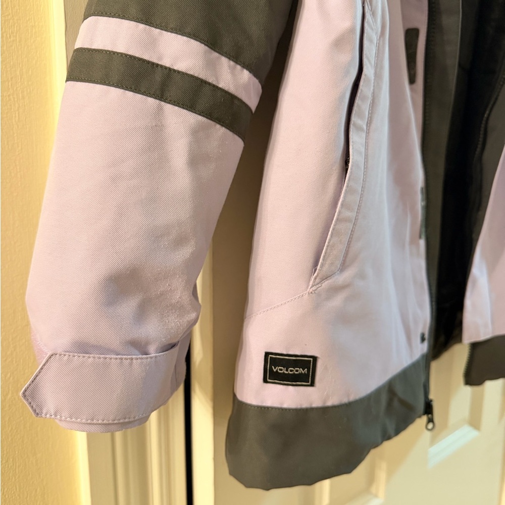 Volcom Lavender and Gray Snow Jacket - Picture 3 of 7